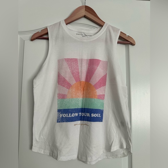 Set of 3 women’s size medium Spiritual Gangster sleeveless tank tops. - Picture 5 of 10